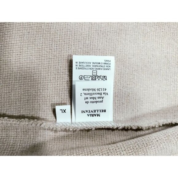NWT Maria Bellentani Bell Sleeve Two-Button Front Cardigan Beige Women's Size M - Picture 7 of 13